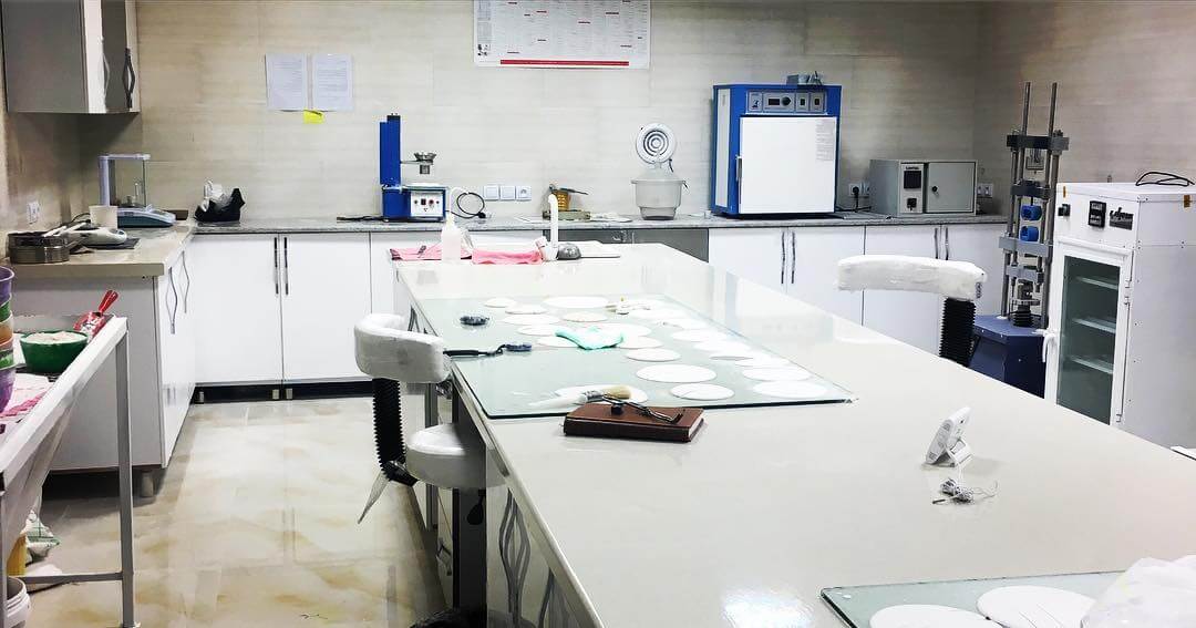 modern gypsum quality analysis laboratory
